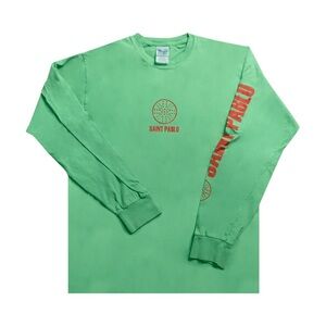 Yeezy Saint Pablo Tour Shirt Long Sleeve YZY Kanye Life of Pablo Yeezus Green